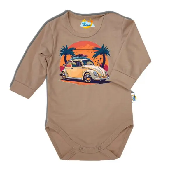 Body długi rękaw Garbus beżowe