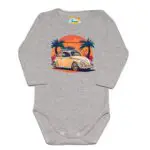 Body długi rękaw Garbus szare