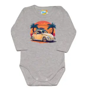 Body długi rękaw Garbus szare