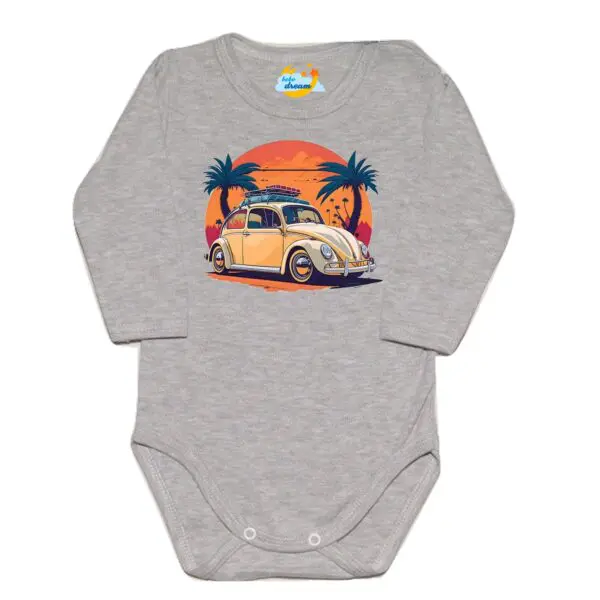 Body długi rękaw Garbus szare