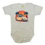 Body krótki rękaw Garbus szare