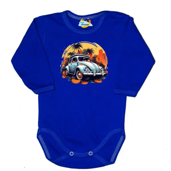 Body długi rękaw Garbus chabrowe