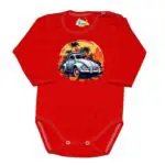 Body długi rękaw Garbus czerwone