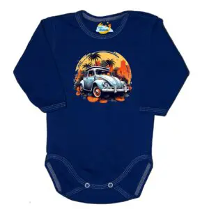 Body długi rękaw Garbus granatowe