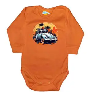 Body długi rękaw Garbus pomarańczowe