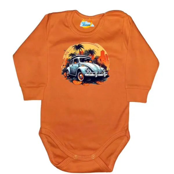 Body długi rękaw Garbus pomarańczowe