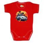 Body krótki rękaw Garbus czerwone