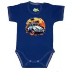 Body krótki rękaw Garbus granat