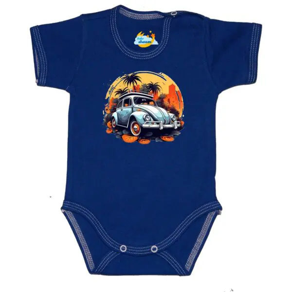 Body krótki rękaw Garbus granat