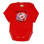 Body długi rękaw Kocham Cię MAMUSIU czerwone