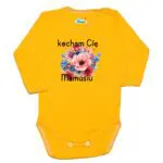 Body długi rękaw  Kocham Cię MAMUSIU żółte