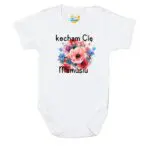 Body krótki rękaw Kocham Cię MAMUSIU białe