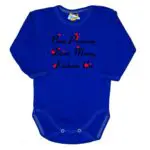 Body długi rękaw Pierwszy Dzień Mamy chabrowy