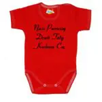 Body krótki rękaw Nasz pierwszy DZIEŃ TATY czerwone
