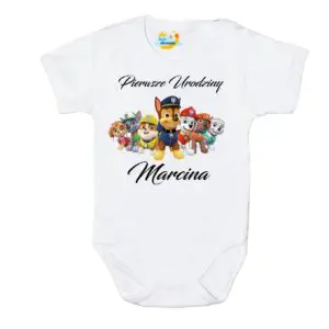 Body Moje Pierwsze urodziny Roczek Psi Patrol