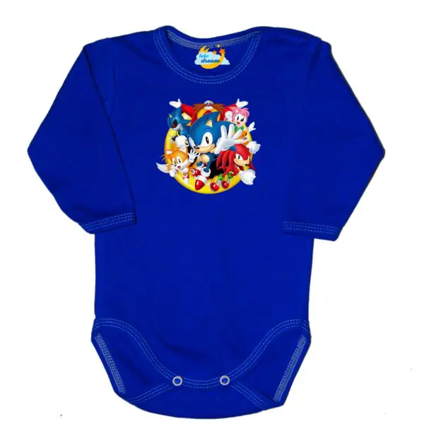 Body z postacią z bajki SONIC niebieskie