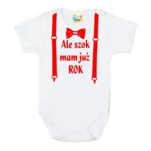 Body Moje Pierwsze urodziny Roczek szelki