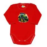 Body długi rękaw Traktor John Deere czerwone