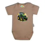 Body krótki rękaw Traktor John Deere beżowe