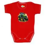 Body krótki rękaw Traktor John Deere czerwone