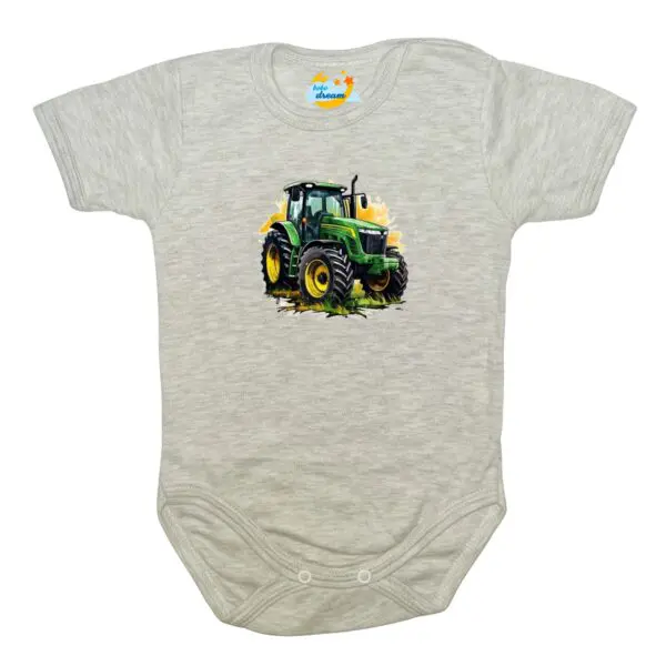 Body krótki rękaw Traktor John Deere szare