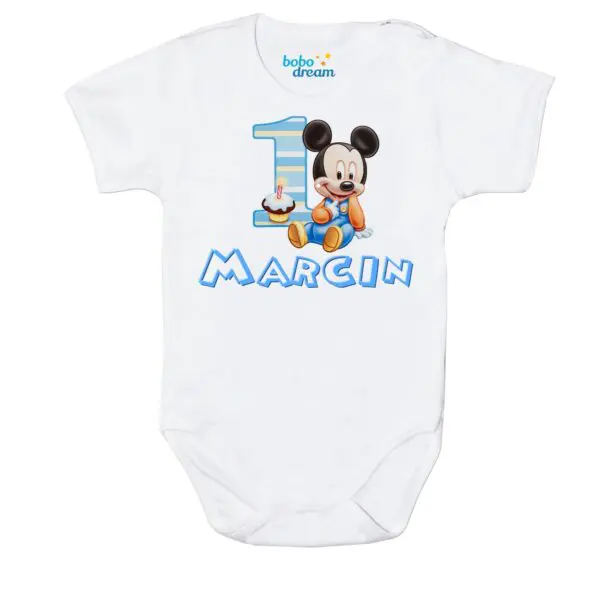 Body Moje Pierwsze urodziny Roczek myszka Miki