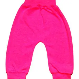 Spodnie bawełniane bezuciskowe Basic różowe
