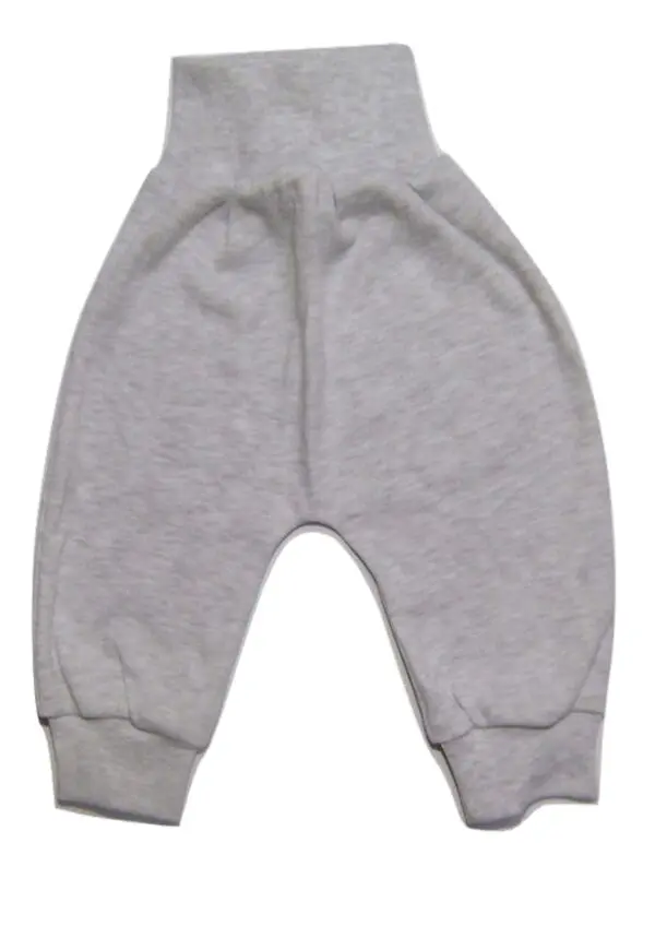 Spodnie bawełniane bezuciskowe Basic szare