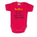 Body 50% mama 50% tata BABY amarant