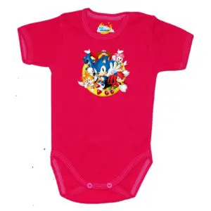 Body z postacią z bajki SONIC różowe