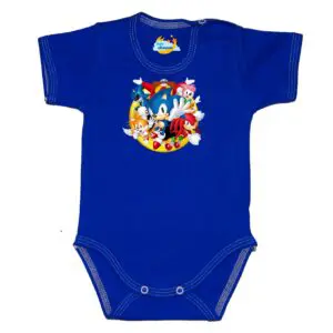 Body z postacią z bajki SONIC chabrowe