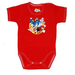 Body z postacią z bajki SONIC czerwone