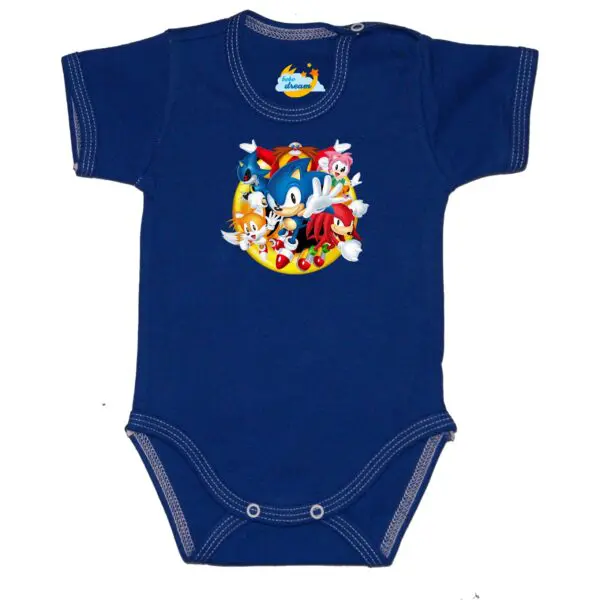 Body z postacią z bajki SONIC granatowe