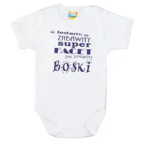 Body Zabawny Super Facet po prostu Boski białe