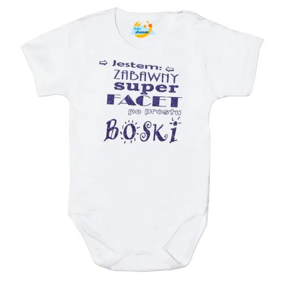 Body Zabawny Super Facet po prostu Boski białe