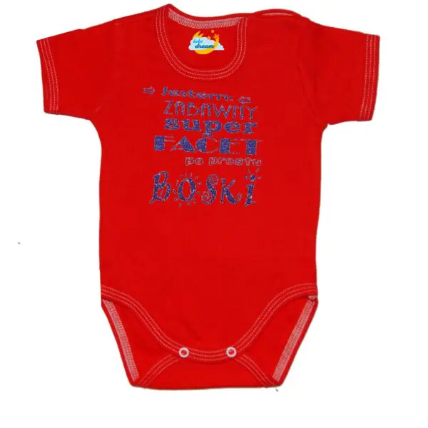 Body Zabawny Super Facet po prostu Boski czerwone