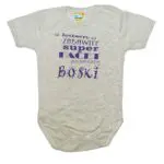 Body Zabawny Super Facet po prostu Boski szare