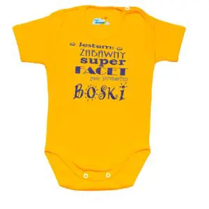 Body Zabawny Super Facet po prostu Boski żółte