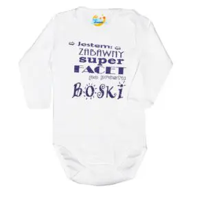 Body Zabawny Super Facet po prostu Boski białe