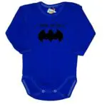 Body mój Tata jest super bohaterem BATMAN niebieskie
