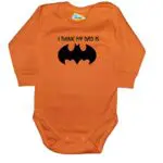 Body mój Tata jest super bohaterem BATMAN pomarańczowe