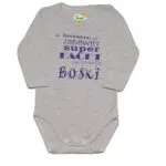 Body Zabawny Super Facet po prostu Boski szare