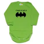 Body mój Tata jest super bohaterem BATMAN zielone