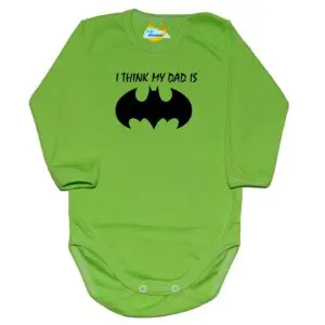 Body mój Tata jest super bohaterem BATMAN zielone