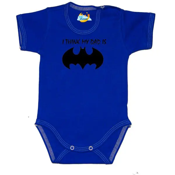 Body mój Tata jest super bohaterem BATMAN niebieskie
