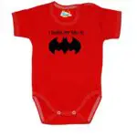 Body mój Tata jest super bohaterem BATMAN czerwone