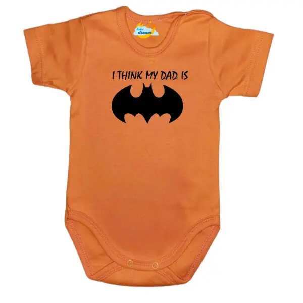 Body mój Tata jest super bohaterem BATMAN pomarańczowe
