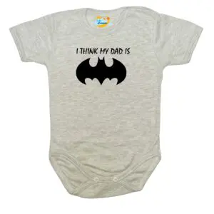 Body mój Tata jest super bohaterem BATMAN szare