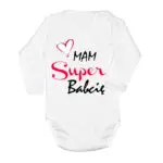 Body Mam Super Dziadka białe