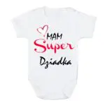 Body Mam Super Dziadka białe